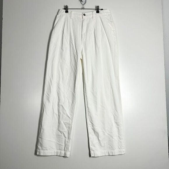 Madewell The Harlow Wide Leg Jeans Womens High Waist Pleated Front Denim 29 NWT - Picture 2 of 13